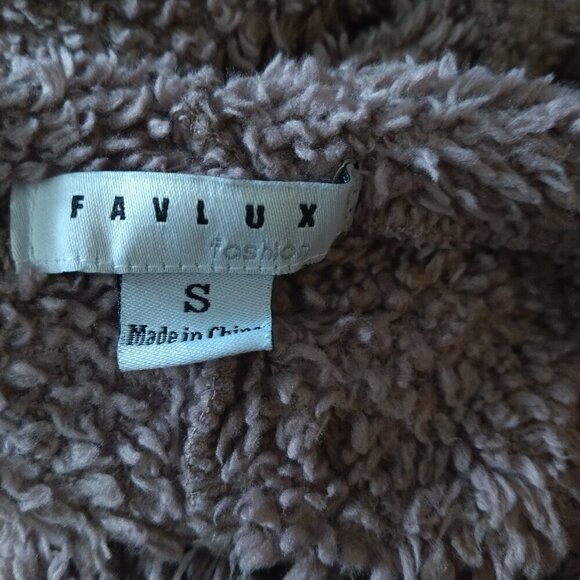 FAVLUX Fashion Women's Small Hooded Open Front Super Soft Mauve Cardigan Casual - Picture 5 of 6